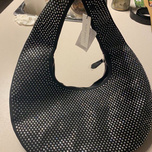 NWT Tony Bianco beaded shoulder bag - Picture 2 of 3